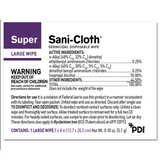 PDI Super Sani-Cloth Large Wipe - 50 Individual Wipes